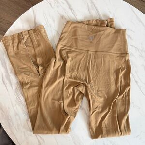 Tan TNA Aritzia Flare Leggings